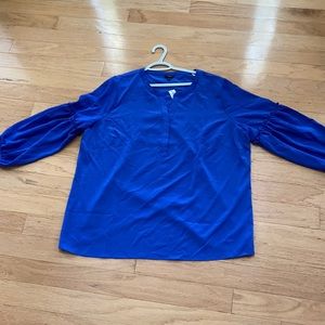 Blue Talbots blouse